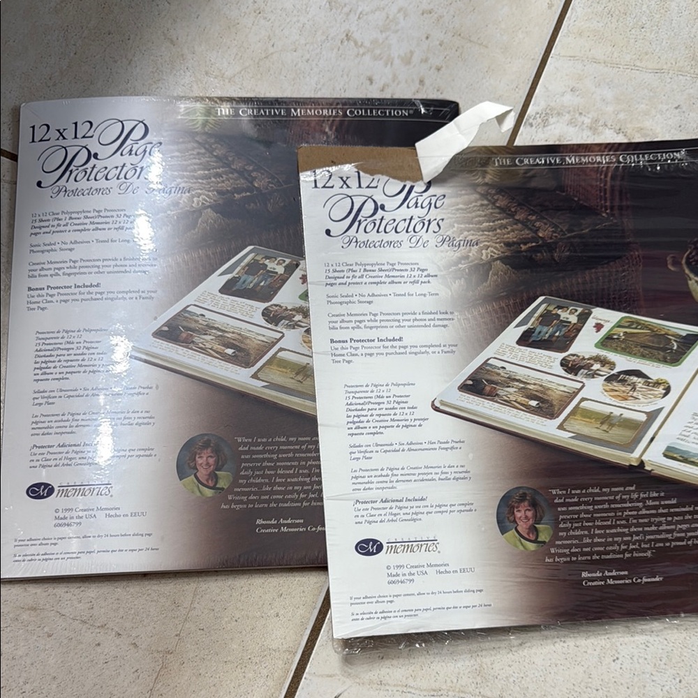 Creative Memories 12x12 Page Protectors - Classic White